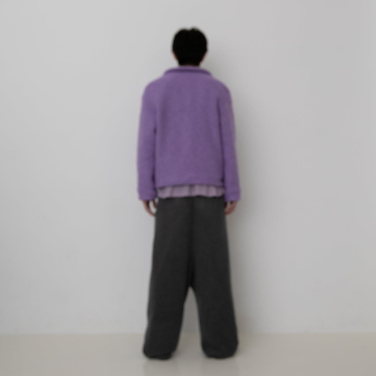 BRUSHED WOOL BOA FLEECE JACKET