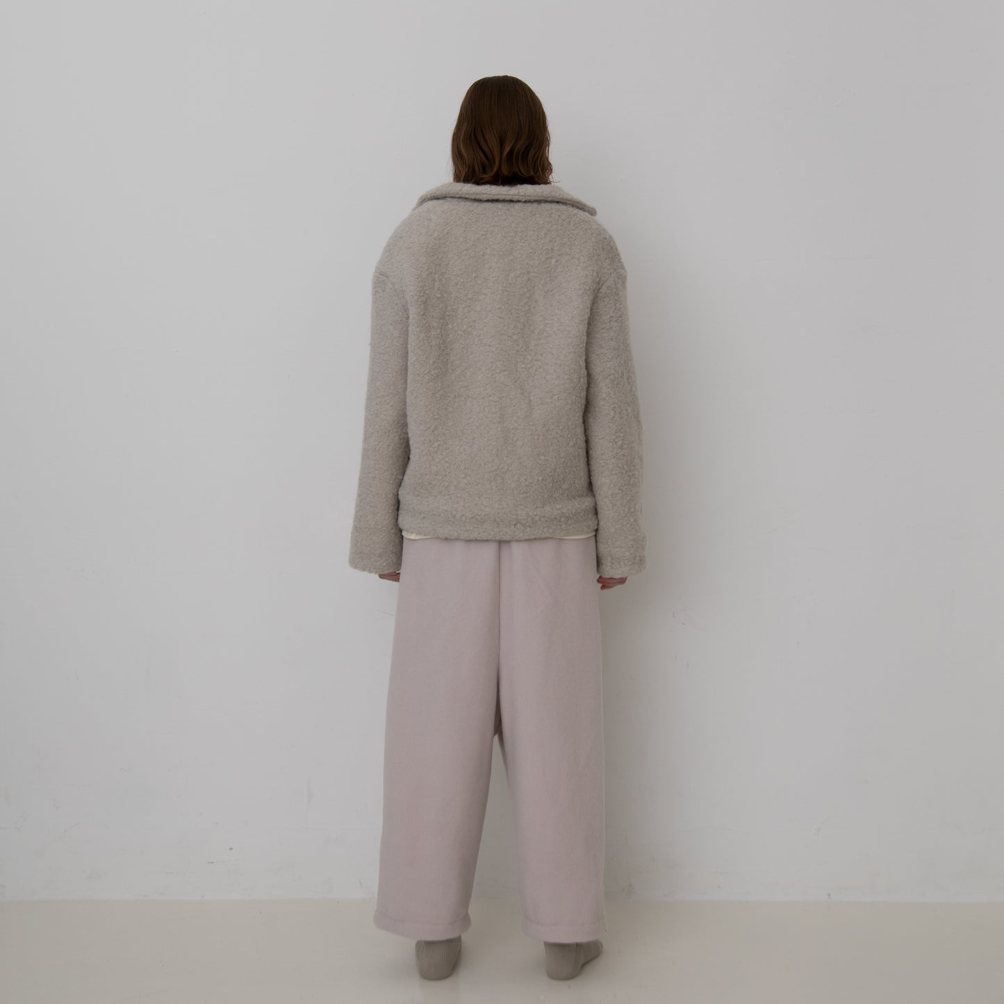 BRUSHED WOOL BOA FLEECE JACKET