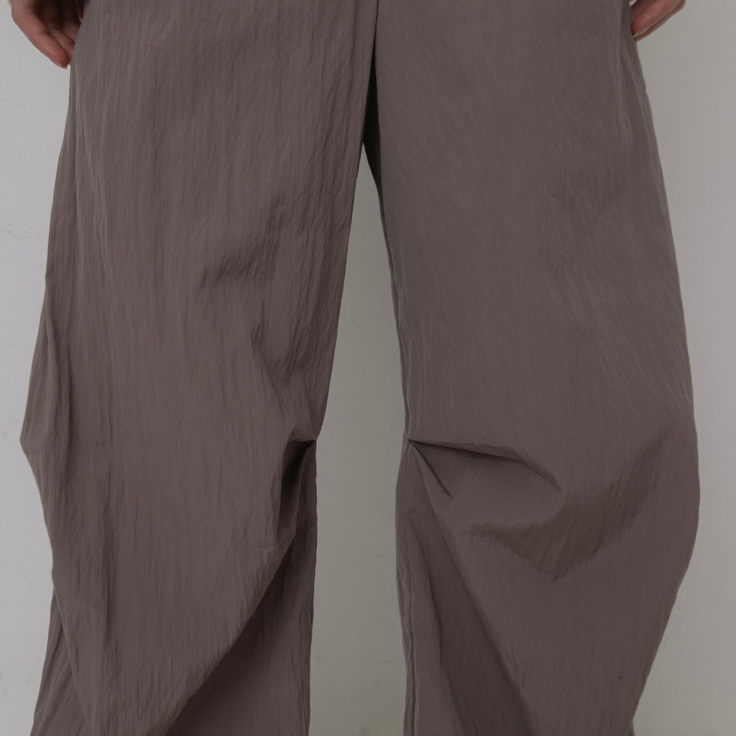 WOOL NILON TUCK PANTS