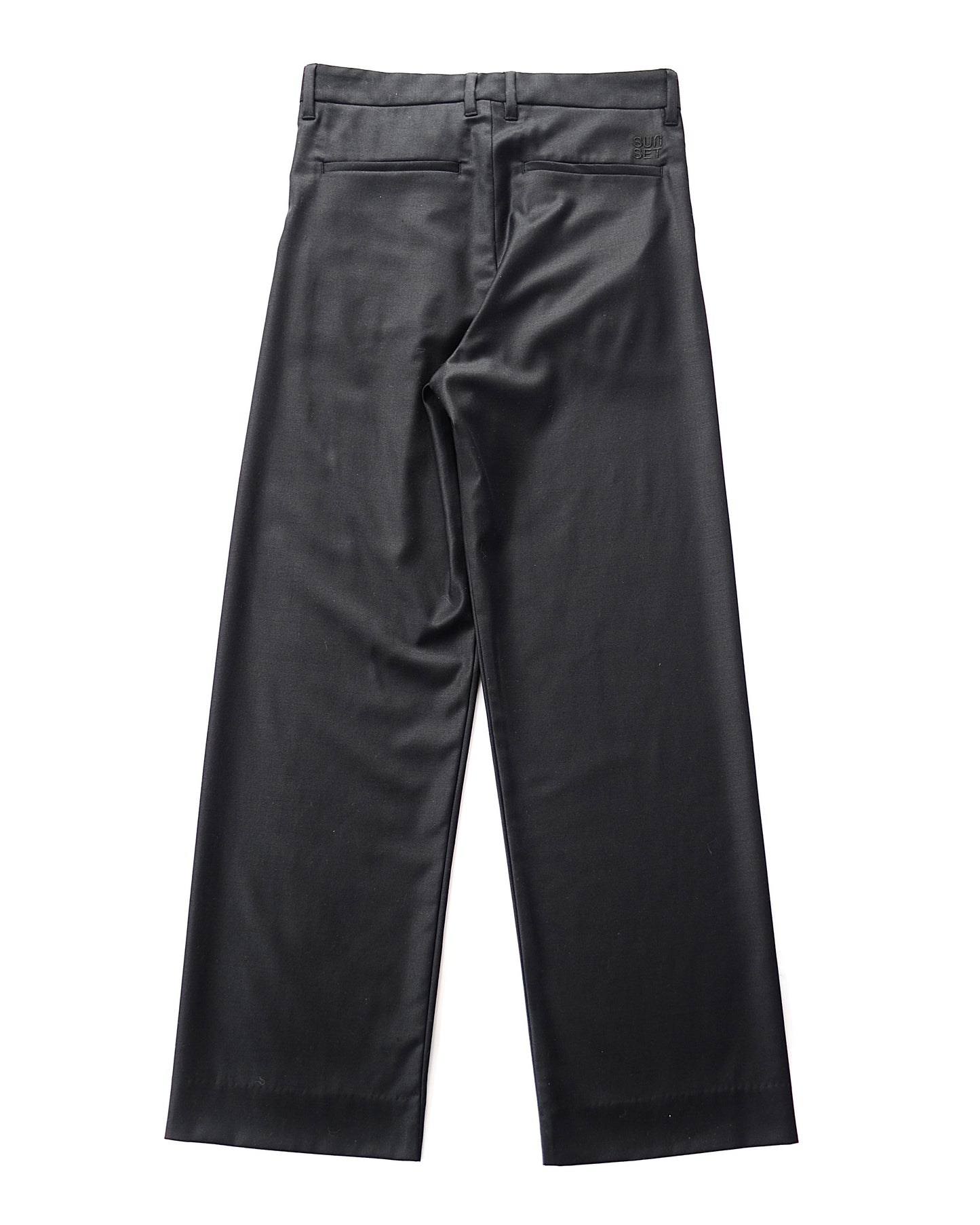 WOOL SILK GABARDINE SLACKS