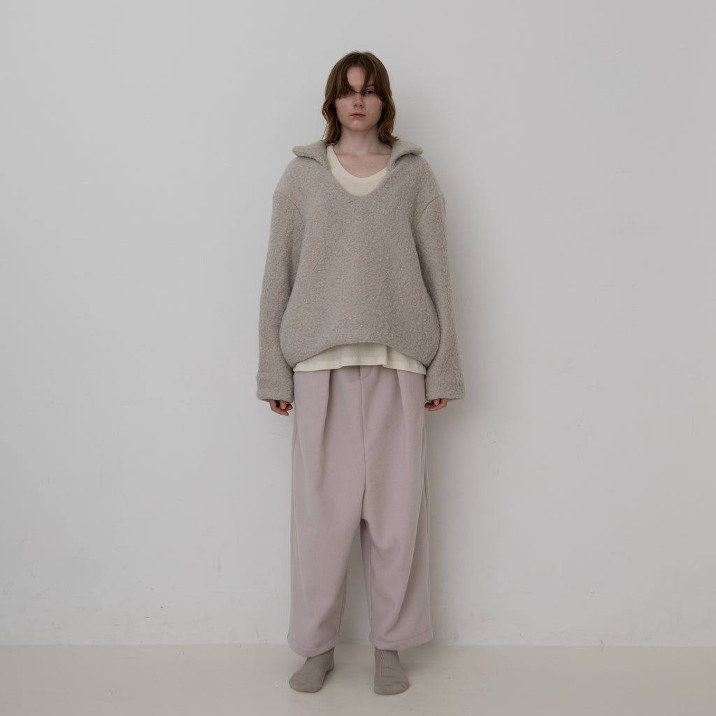 BRUSHED WOOL BOA FLEECE JACKET
