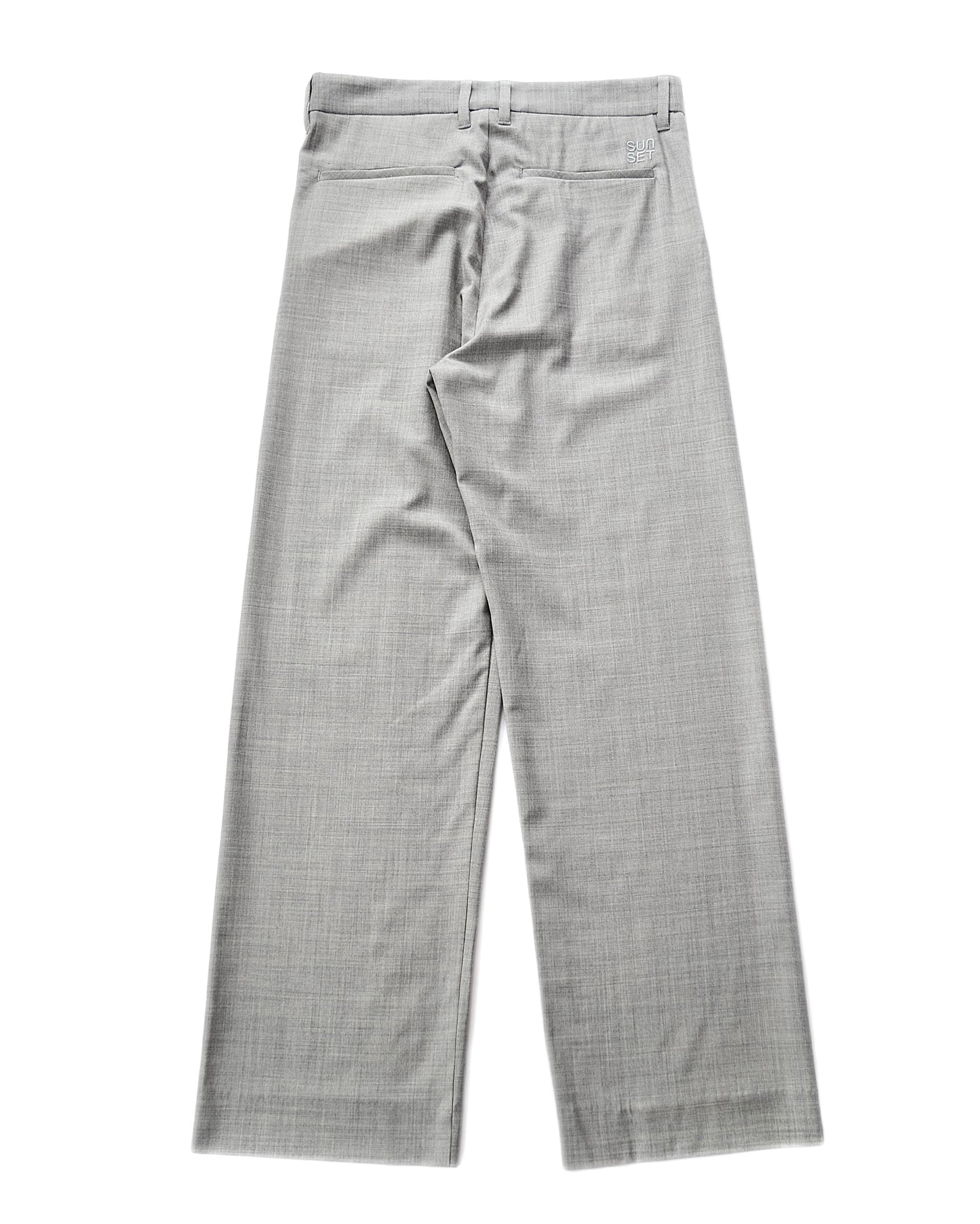WOOL SILK GABARDINE SLACKS
