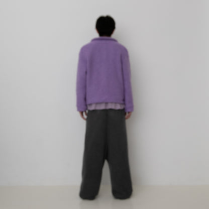BRUSHED WOOL BOA FLEECE JACKET