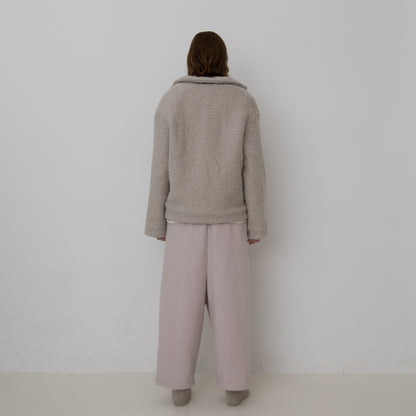BRUSHED WOOL BOA FLEECE JACKET