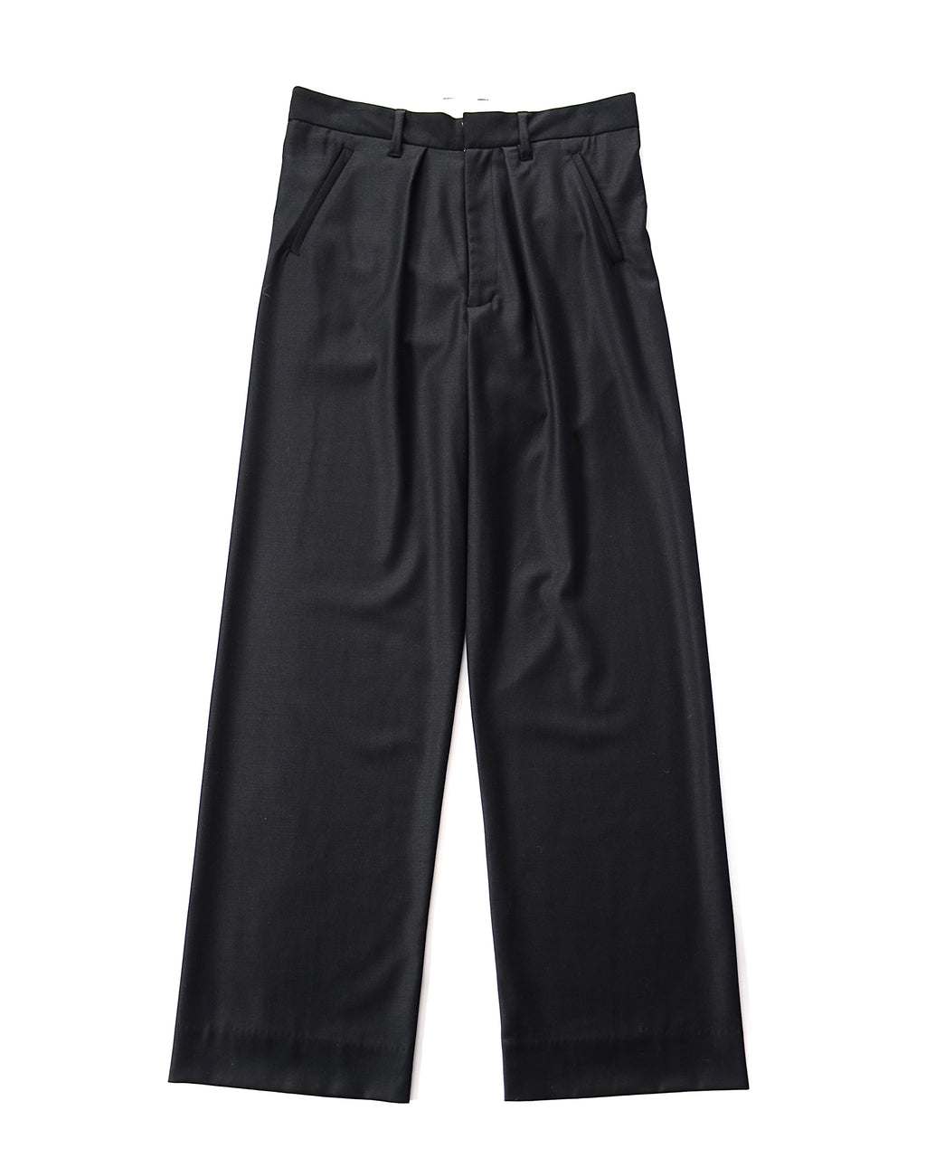 WOOL SILK GABARDINE SLACKS