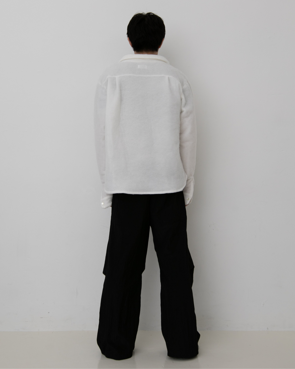 WOOL NILON TUCK PANTS