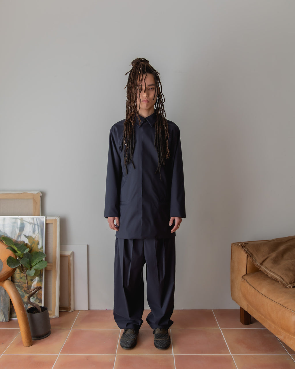 WOOL RAGLAN SLEEVE JACKET