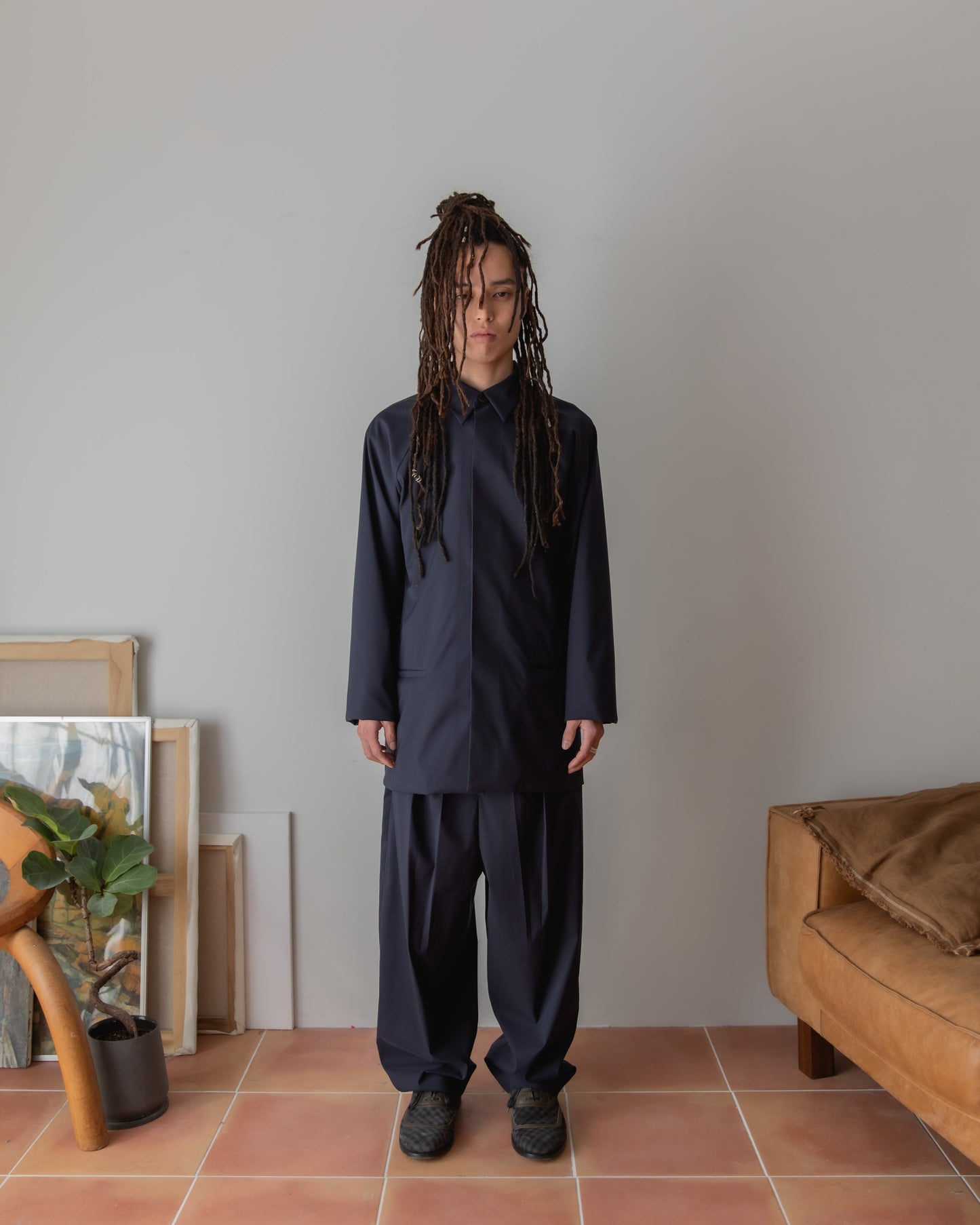 WOOL RAGLAN SLEEVE JACKET