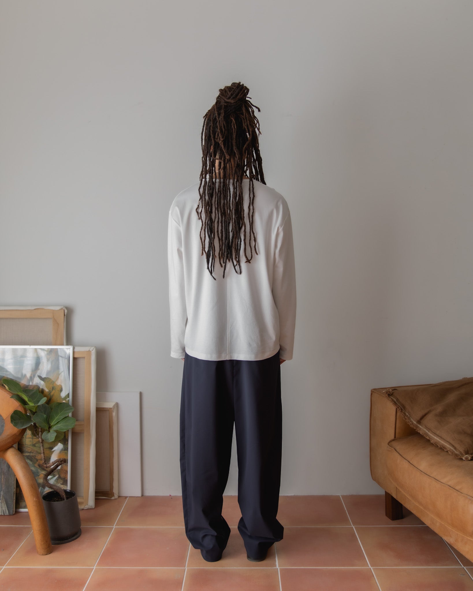 パンツ SUNSET MOSSA WOOL WIDE SAROUEL SLACKS 商品 – SUNSET