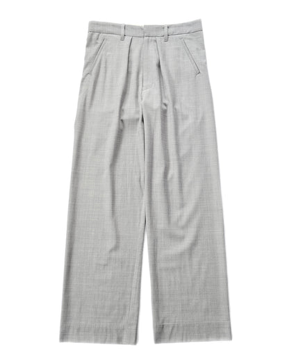 WOOL SILK GABARDINE SLACKS