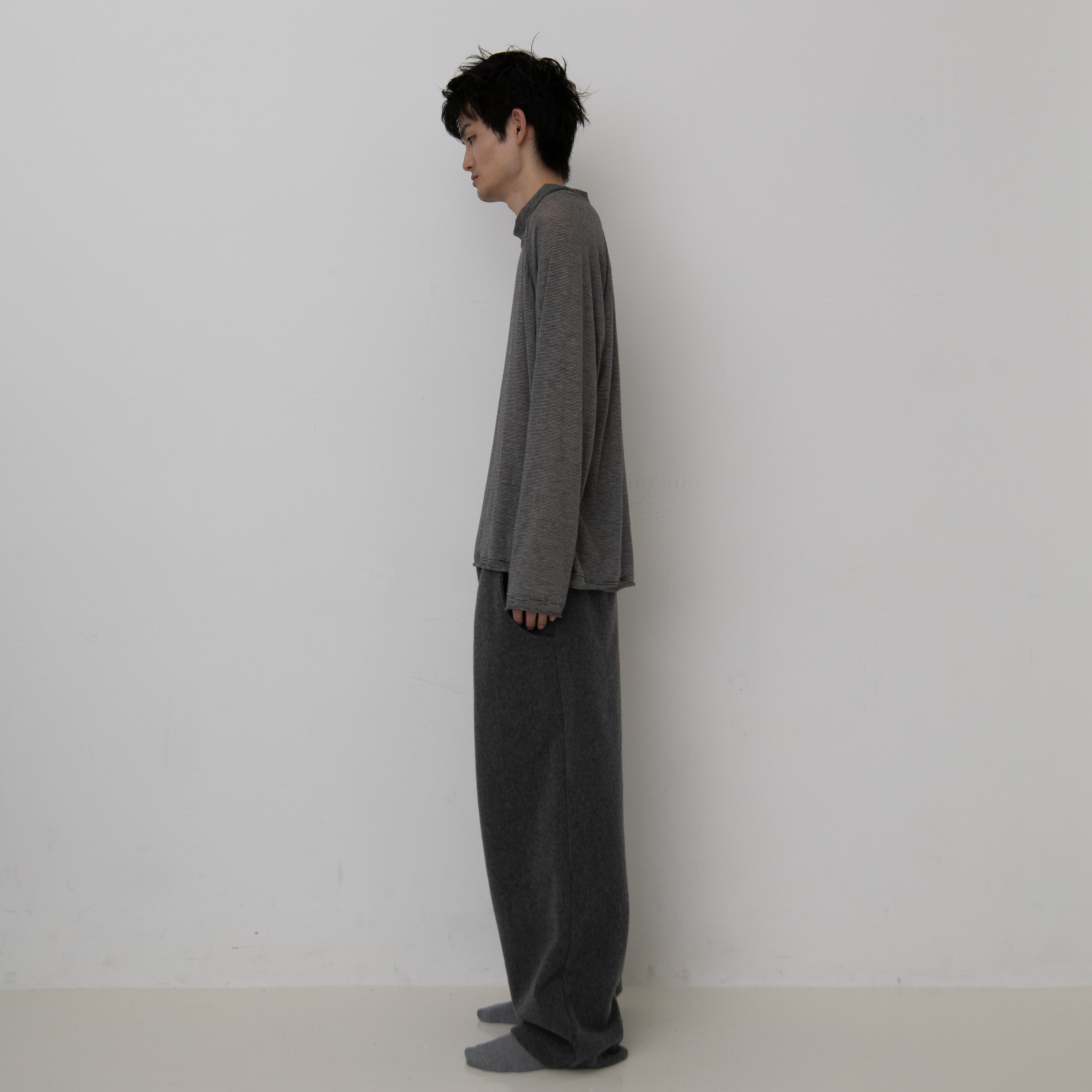 CASHMERE SILK RAGLAN HIGH NECK T-SHIRTS