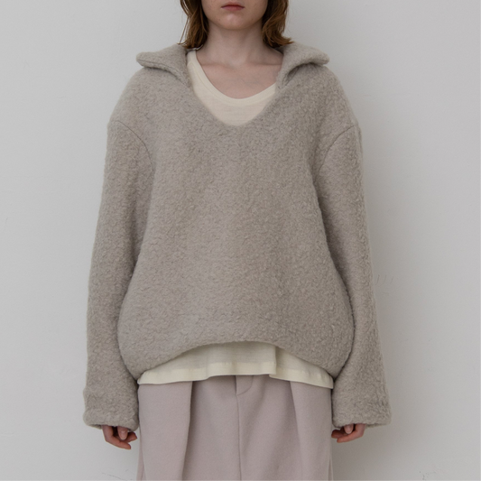 BRUSHED WOOL BOA FLEECE JACKET