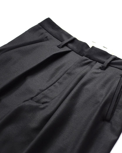 WOOL SILK GABARDINE SLACKS
