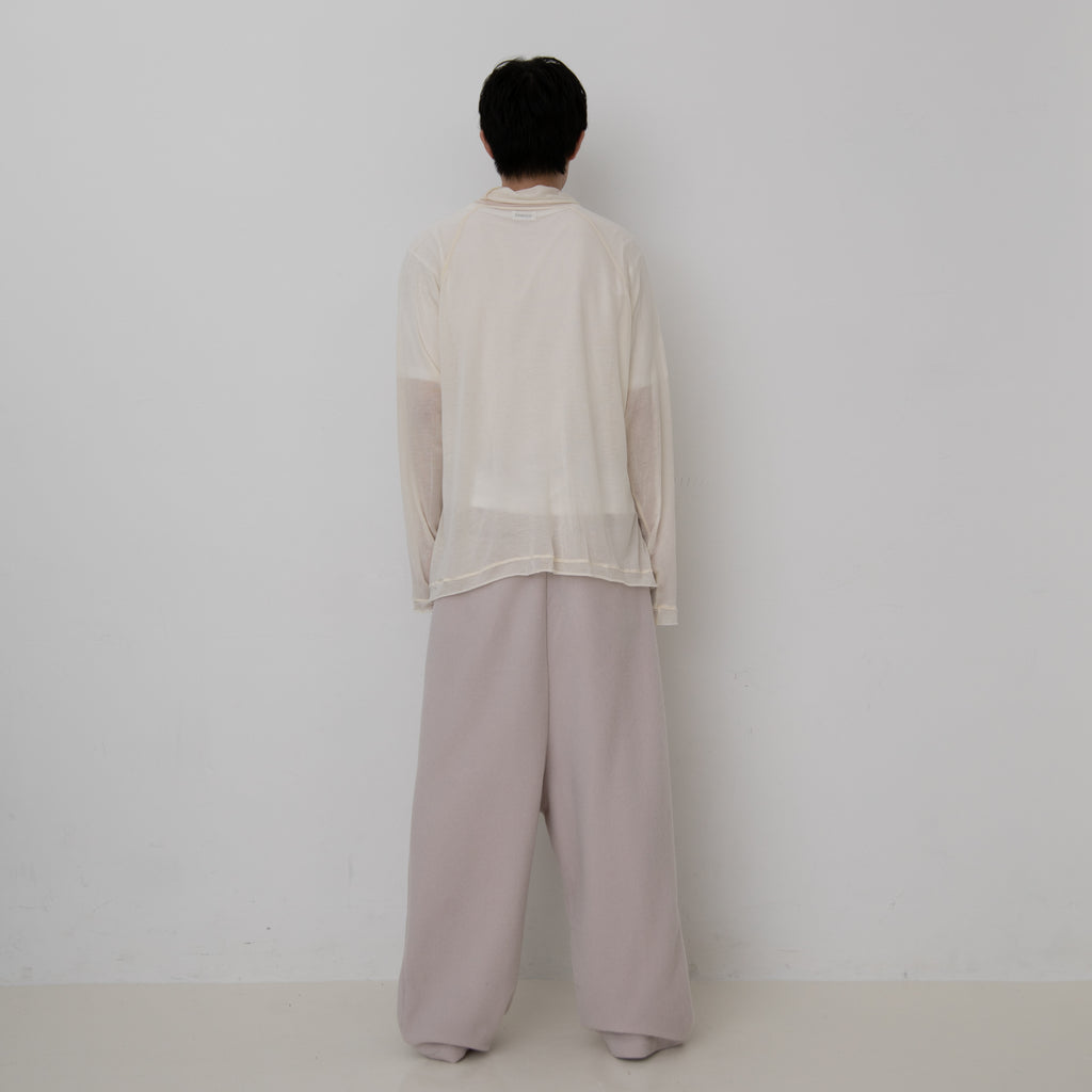 CASHMERE SILK RAGLAN HIGH NECK T-SHIRTS