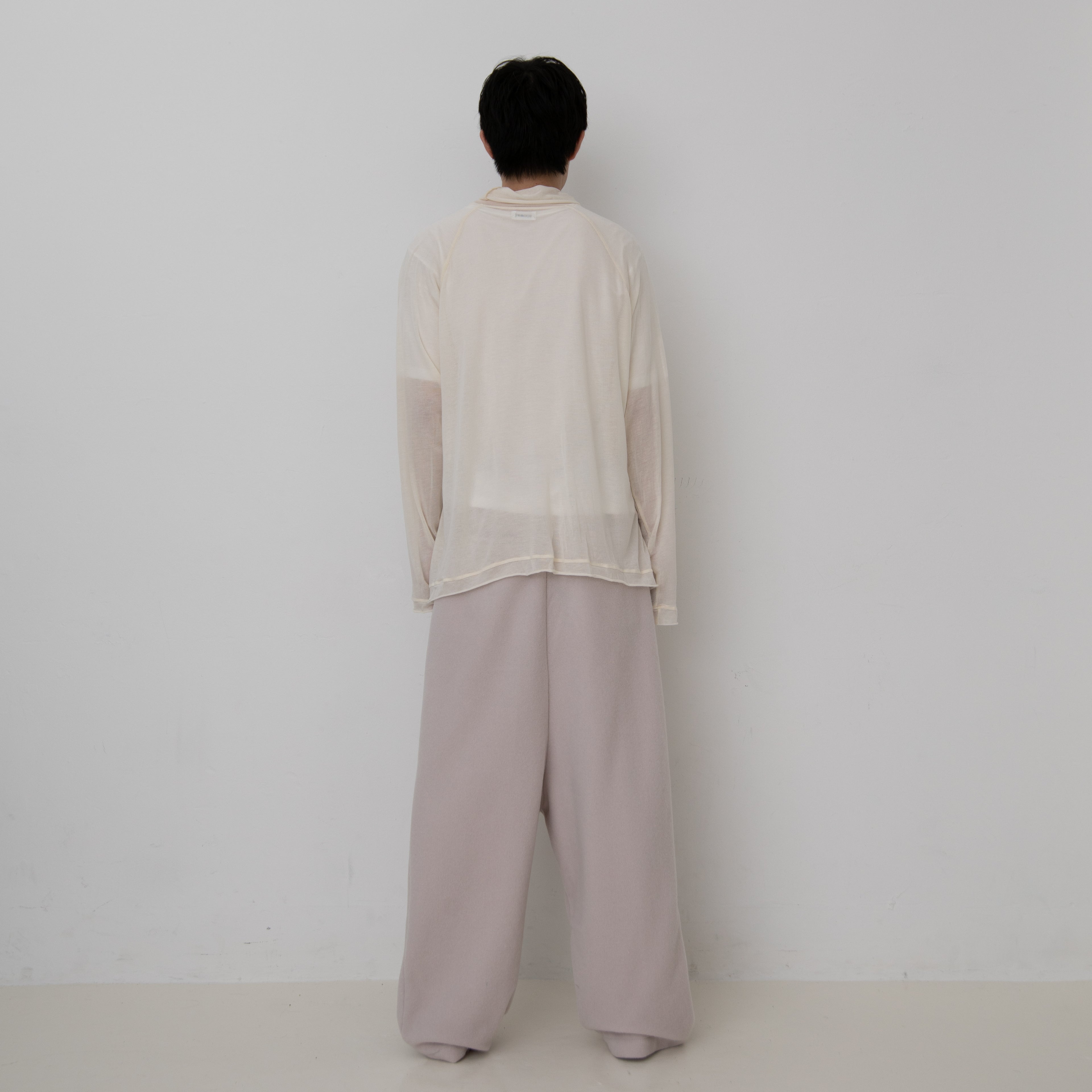 CASHMERE SILK RAGLAN HIGH NECK T-SHIRTS