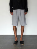 WOOL SILK GABARDINE SHORTS