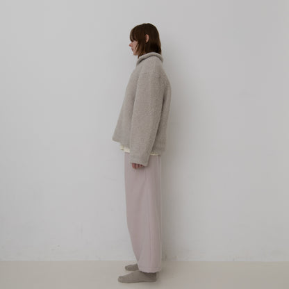 BRUSHED WOOL BOA FLEECE JACKET