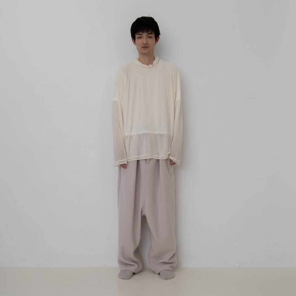 CASHMERE SILK RAGLAN HIGH NECK T-SHIRTS