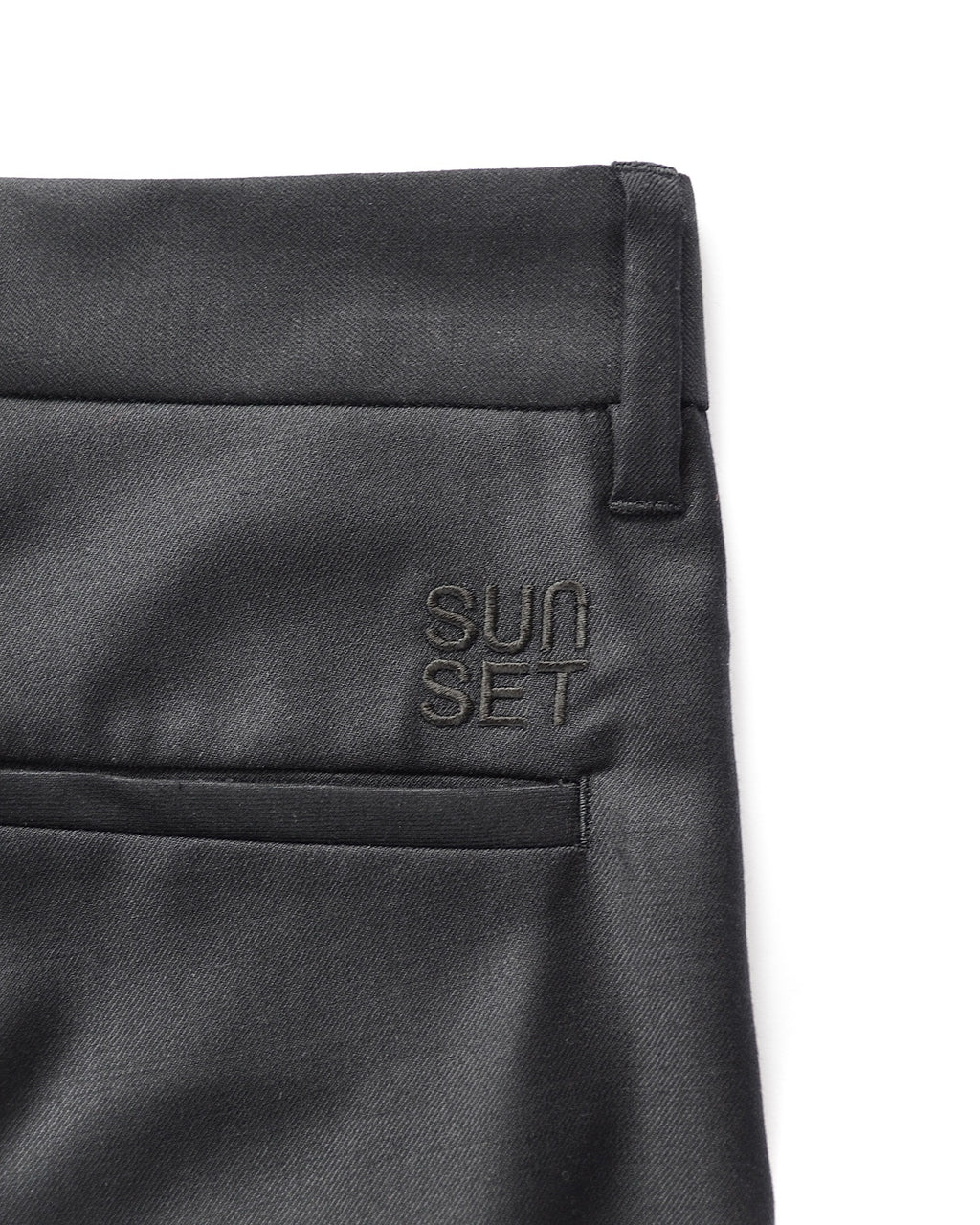 WOOL SILK GABARDINE SLACKS