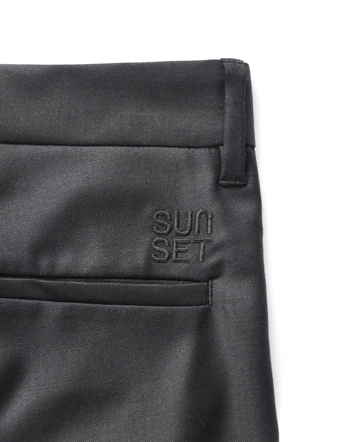 WOOL SILK GABARDINE SLACKS